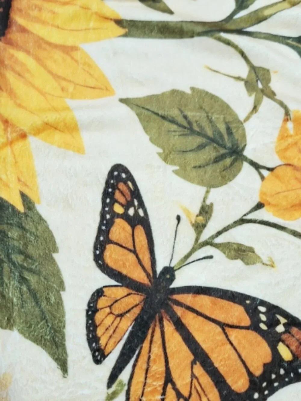Sunflower & Butterfly Queen Plush Blanket